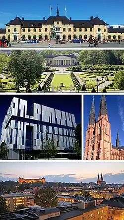 Top to bottom and left to right: Old Central Station; Botanical Garden; Concert & Congress Hall; cathedral; skyline with castle and cathedral.