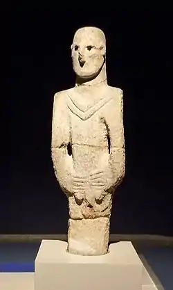 The Urfa Man c. 9000 BCE. Şanlıurfa Archaeology and Mosaic Museum.