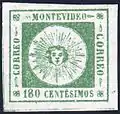 180c green, 1859 issue, unused