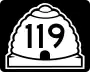 State Route 119 marker