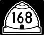 State Route 168 marker