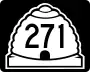 State Route 271 marker