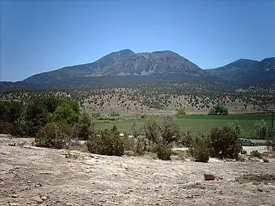 Ute Peak is the highest peak of Ute Mountain.