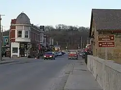 Looking north through Utica