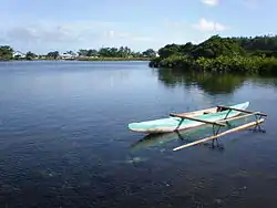 View of Lefagaoaliʻi from the south at Mata o le Alelo pool