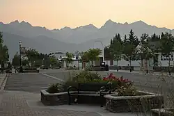 Looking West on 5th Ave downtown Valemount, BC