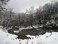 Erode the dam - middle stream of the river Gradac