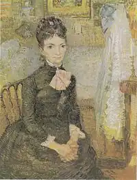 Mother by a Cradle, Portrait of Leonie Rose Davy-Charbuy1887Van Gogh Museum, Amsterdam (F369)