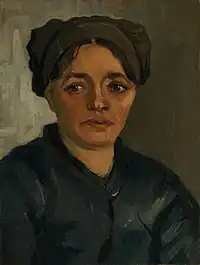 Head of a Peasant Woman with Dark Cap, 1885, Private collection (F137)