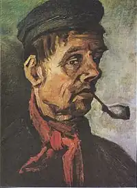 Head of a Man with a Pipe, 1885, Kröller-Müller Museum, Otterlo, Netherlands (F169)