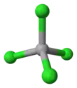 3D model of the vanadium tetrachloride molecule