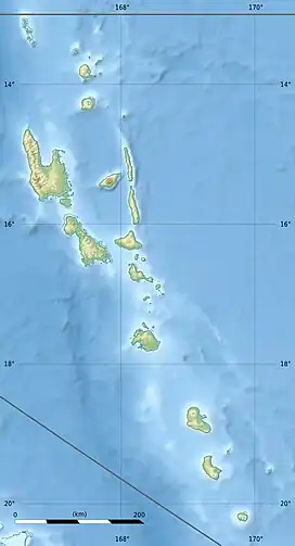 PBJ is located in Vanuatu