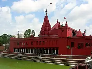 Mandir as seen from north corner of Durgakund