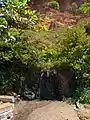 A natural water spout in Varkala Beach