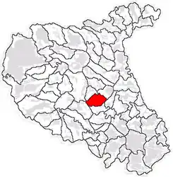 Location in Vrancea County