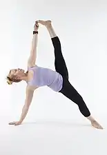 Vasisthasana B, with toe grip