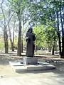 Statue in a park in Echmiadzin