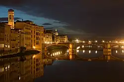 Ponte Santa Trinita with the Oltrarno district