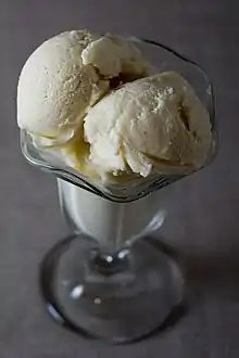 Vanilla ice cream