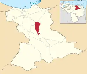 Location in Anzoátegui