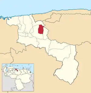 Location in Aragua