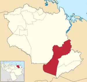 Location in Monagas