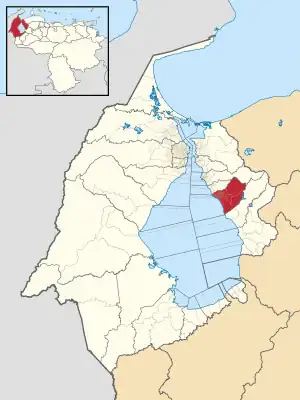 Location in Zulia