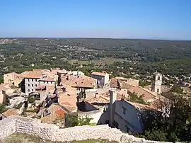 A view of the town of Ventabren