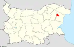 Vetrino Municipality within Bulgaria and Varna Province.