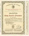 Bond of the Commune de Vevey, issued 30. January 1904