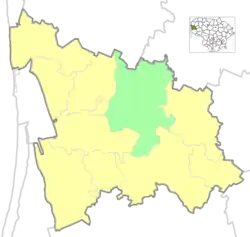 Location of Vėžaičiai Eldership