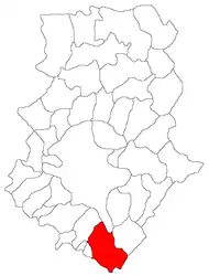 Location in Ilfov County