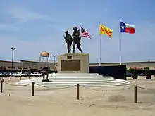 Vietnam War memorial, built in 2012, in the Universal Shopping Center in the new Chinatown