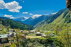 A view of Sharda from Sharada Peeth