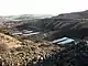 View eastwards across the precipitation ponds at Mona Mine