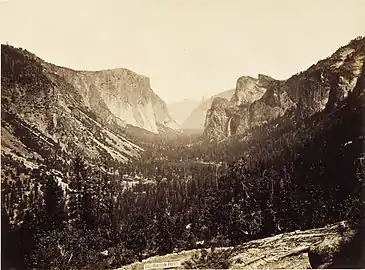 Carleton Watkins, View from Inspiration Point, 1879