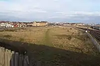 View from Newburn Bridge. This is the site of the old railways sheds in West Hartlepool.