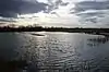 View from bird hide at Gallows Bridge Farm