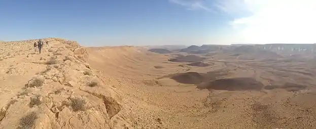 View of Makhtesh Ramon from its west