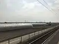 A view of Miyazaki Airport from the station platform.