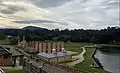 View of Port Arthur Historic Site from Guard Tower showing the Penitentiary