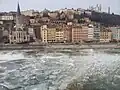 View over the Saône, Lyon city centre