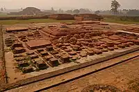 Archaeological remains of a stupa