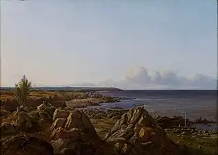 View of Østerlarsker parish  (1838)