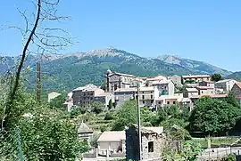 A view of the village of Cozzano