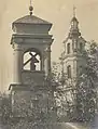 Chapel of Jesus of Šnipiškės near the church, photographed before World War II