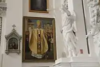 Pope John Paul II painting depicting him in Vilnius