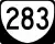 State Route 283 marker