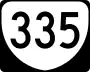 State Route 335 marker