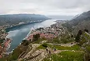 Kotor bay from St John Castle.